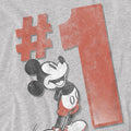 Sport Heather - Side - Disney Mens Number 1 Grandpa Mickey Mouse T-Shirt