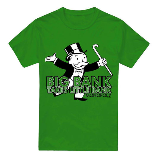 Kelly Green - Front - Monopoly Mens Big Bank T-Shirt