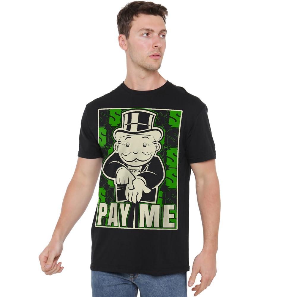 Black - Lifestyle - Monopoly Mens Pay Me T-Shirt