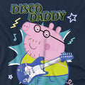Navy - Side - Peppa Pig Mens Disco Daddy T-Shirt