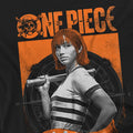 Black - Side - One Piece Mens Nami Etched T-Shirt