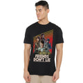 Black - Side - Stranger Things Mens Friends Don´t Lie Poster T-Shirt