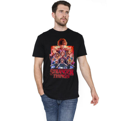 Black - Lifestyle - Stranger Things Mens Group Shot T-Shirt