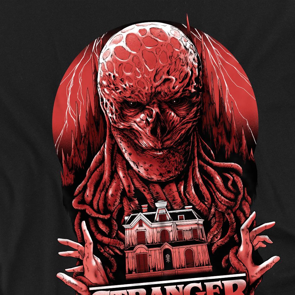 Black - Side - Stranger Things Mens Vecna Horror T-Shirt