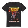 Black - Front - Stranger Things Mens Welcome To Hawkins Comic T-Shirt