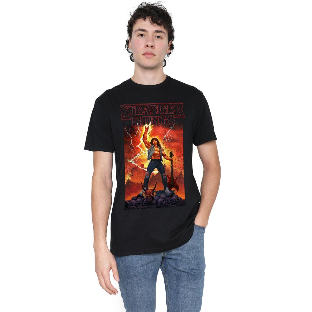 Black - Lifestyle - Stranger Things Mens Rock Of Eddie Munson T-Shirt