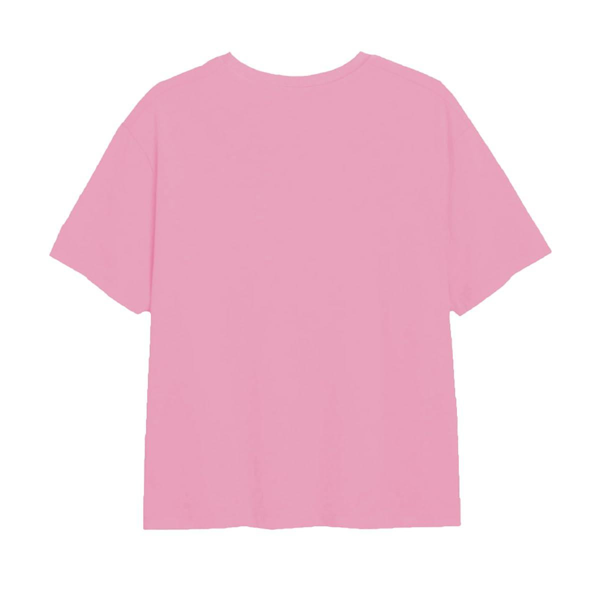 Pink - Back - Monsters Inc Childrens-Kids Icons T-Shirt