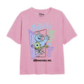 Pink - Front - Monsters Inc Childrens-Kids Icons T-Shirt