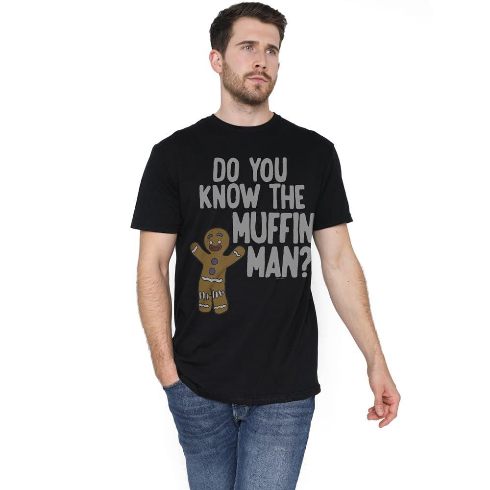 Black - Lifestyle - Shrek Mens Muffin Man T-Shirt
