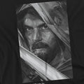 Black - Side - Star Wars Mens Obi Wan Kenobi Mono Portrait T-Shirt