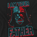 Black - Side - Star Wars Mens Father T-Shirt