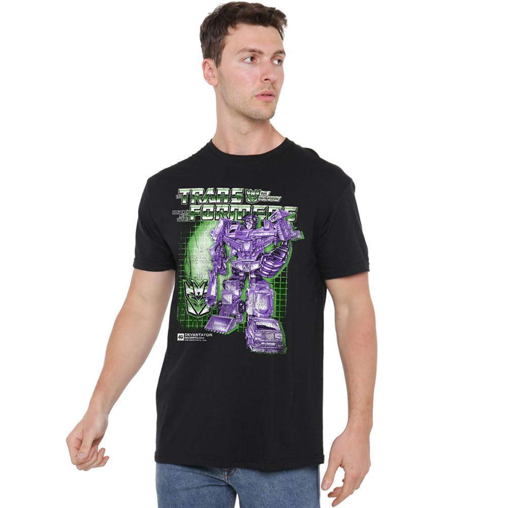 Black - Lifestyle - Transformers Mens Devastator Box 40th T-Shirt