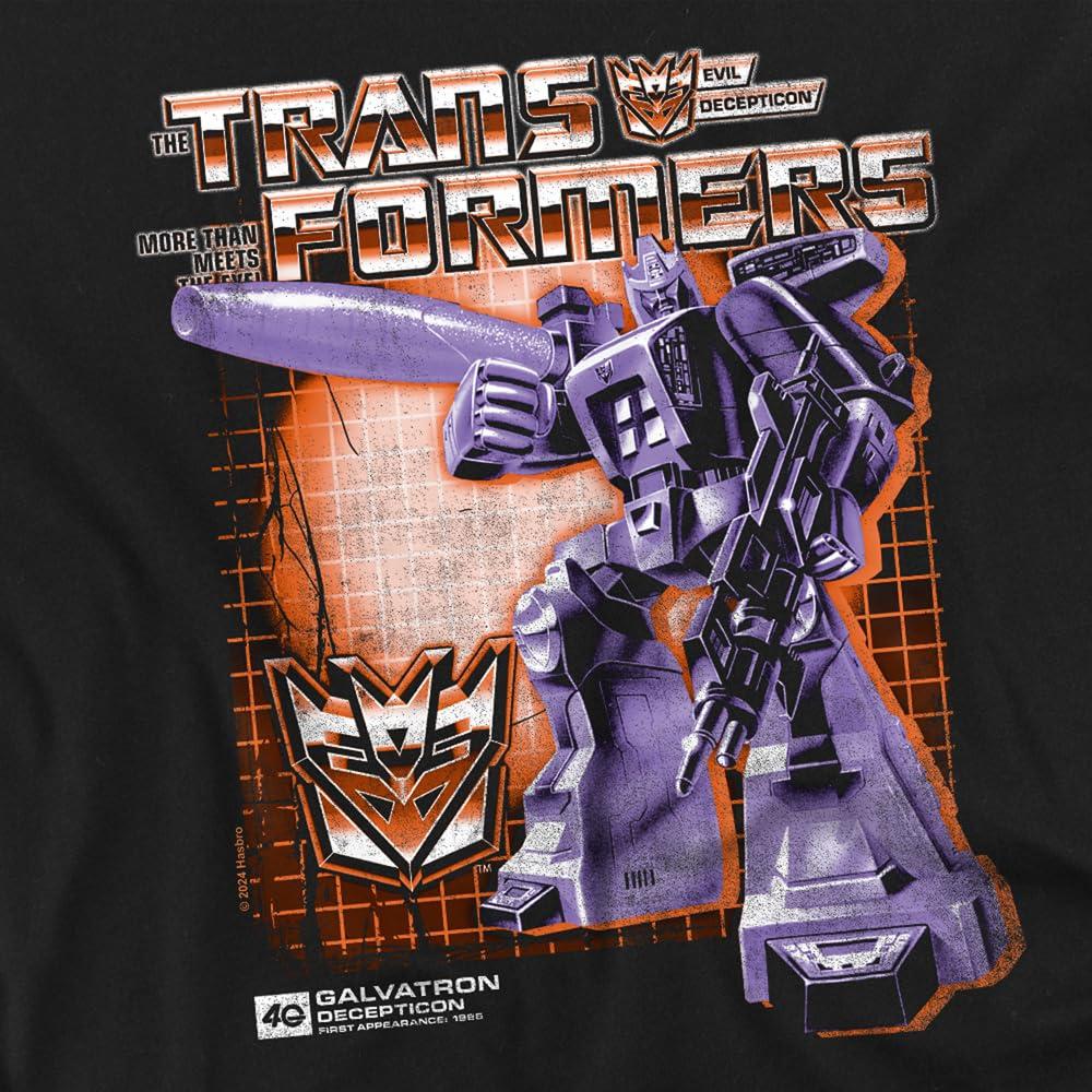 Black - Pack Shot - Transformers Mens Galvatron Box 40th T-Shirt
