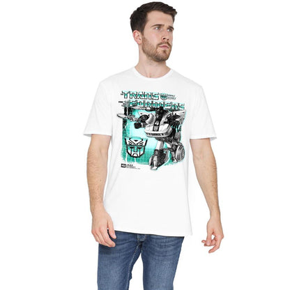 White - Lifestyle - Transformers Mens Jazz Box 40th T-Shirt
