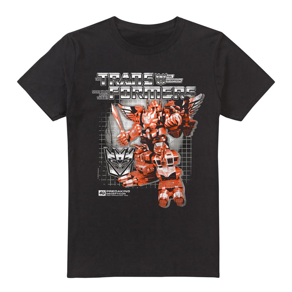 Black - Front - Transformers Mens Predaking Box 40th T-Shirt