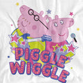 White - Side - Peppa Pig Mens Piggle Wiggle Mummy Pig Daddy pig T-Shirt