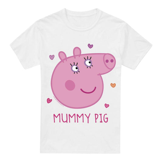 White - Front - Peppa Pig Mens Mummy Pig T-Shirt