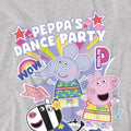 Sport Heather - Side - Peppa Pig Childrens-Kids Dance Party T-Shirt