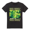 Black - Front - Shrek Mens Shrek Yourself Bootleg T-Shirt