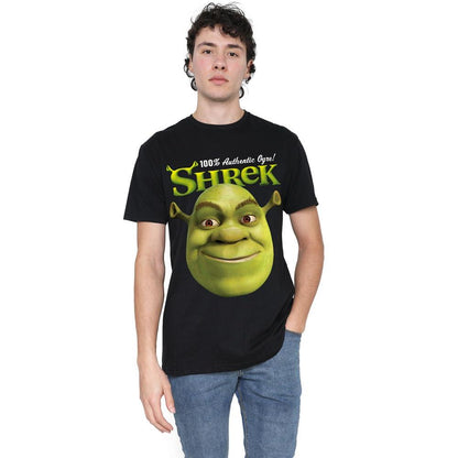 Black - Side - Shrek Mens Authentic Ogre T-Shirt