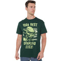 Forest Green - Side - Star Wars Mens Best Grandad Yoda Comic T-Shirt