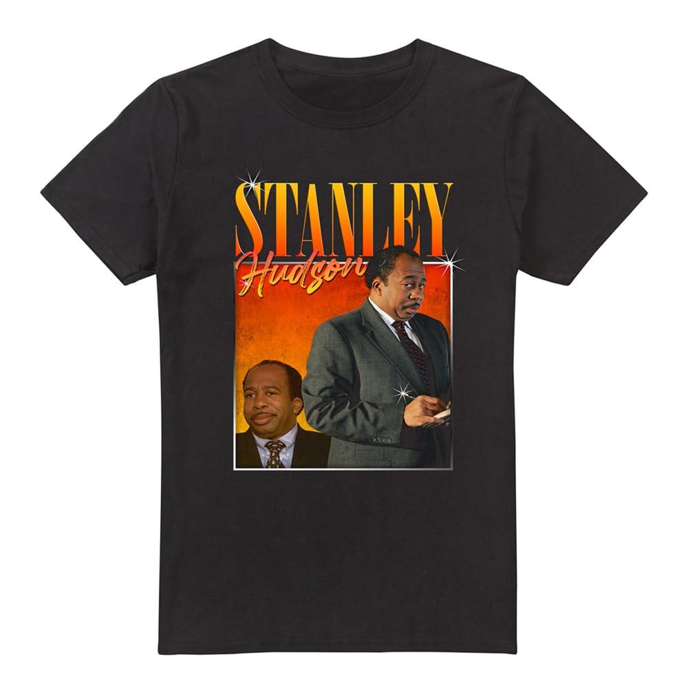 Black - Front - The Office Mens Nostalgia Stanley T-Shirt