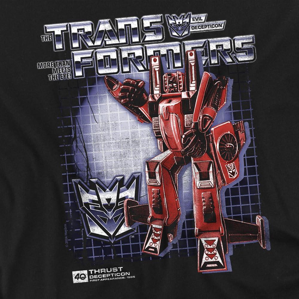 Black - Pack Shot - Transformers Mens Thrust Box 40th T-Shirt