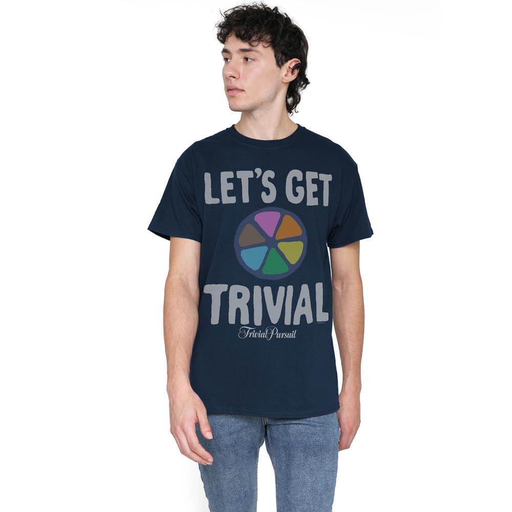Navy - Side - Trivial Pursuit Mens Let´s Get Trivial T-Shirt