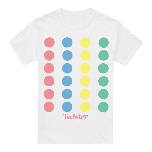White - Front - Twister Mens Mat T-Shirt