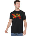 Black - Side - Marvel Mens Comic Logo T-Shirt