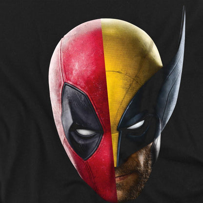 Black - Pack Shot - Deadpool & Wolverine Mens Deadpool & Wolverine Portrait T-Shirt