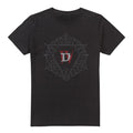 Black - Front - Diablo IV Mens Pentagram Logo T-Shirt