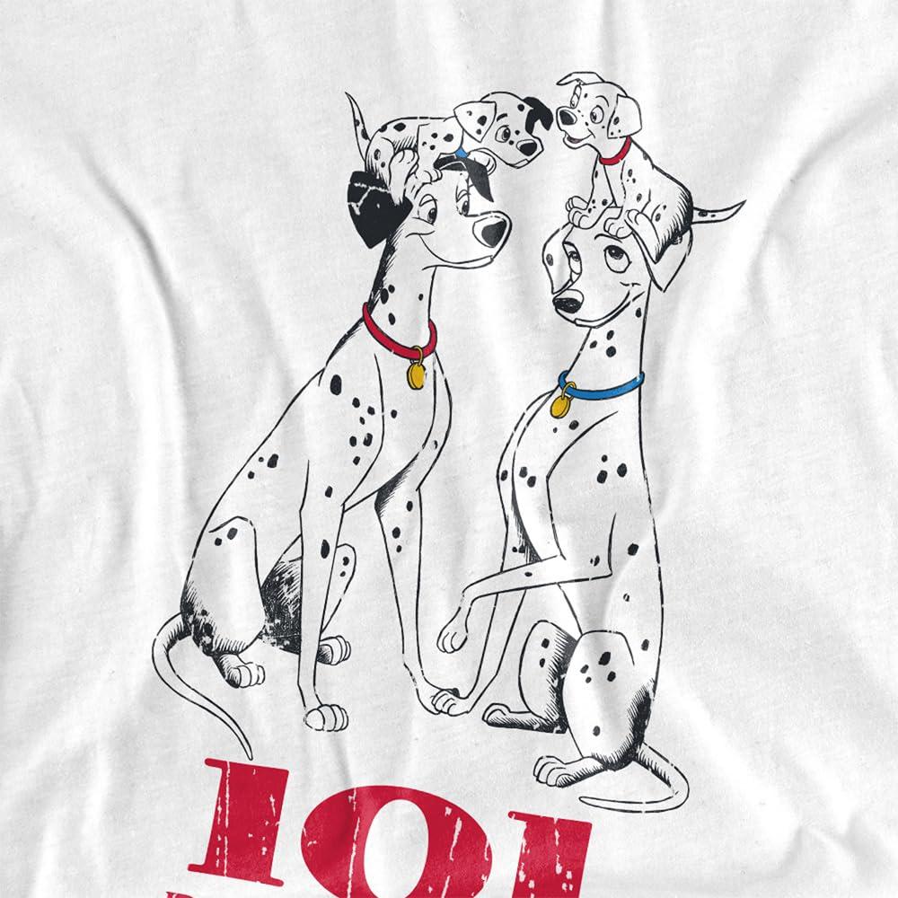 White - Pack Shot - 101 Dalmatians Mens T-Shirt