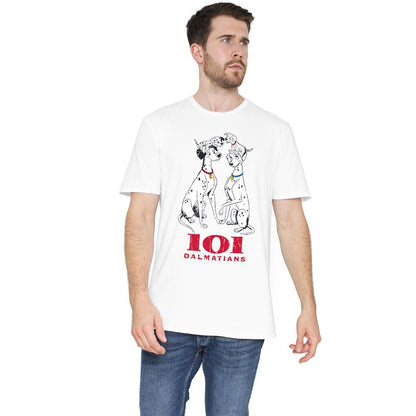 White - Side - 101 Dalmatians Mens T-Shirt