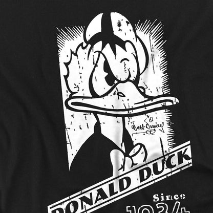 Black - Pack Shot - Disney Mens Donald Duck Mono Portrait T-Shirt
