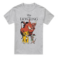 Sport Heather - Front - The Lion King Mens Simba Pumbaa T-Shirt
