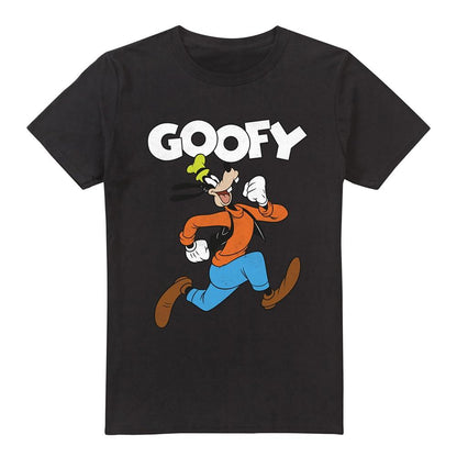 Black - Front - Disney Mens Mickey & Friends Hey There Goofy T-Shirt