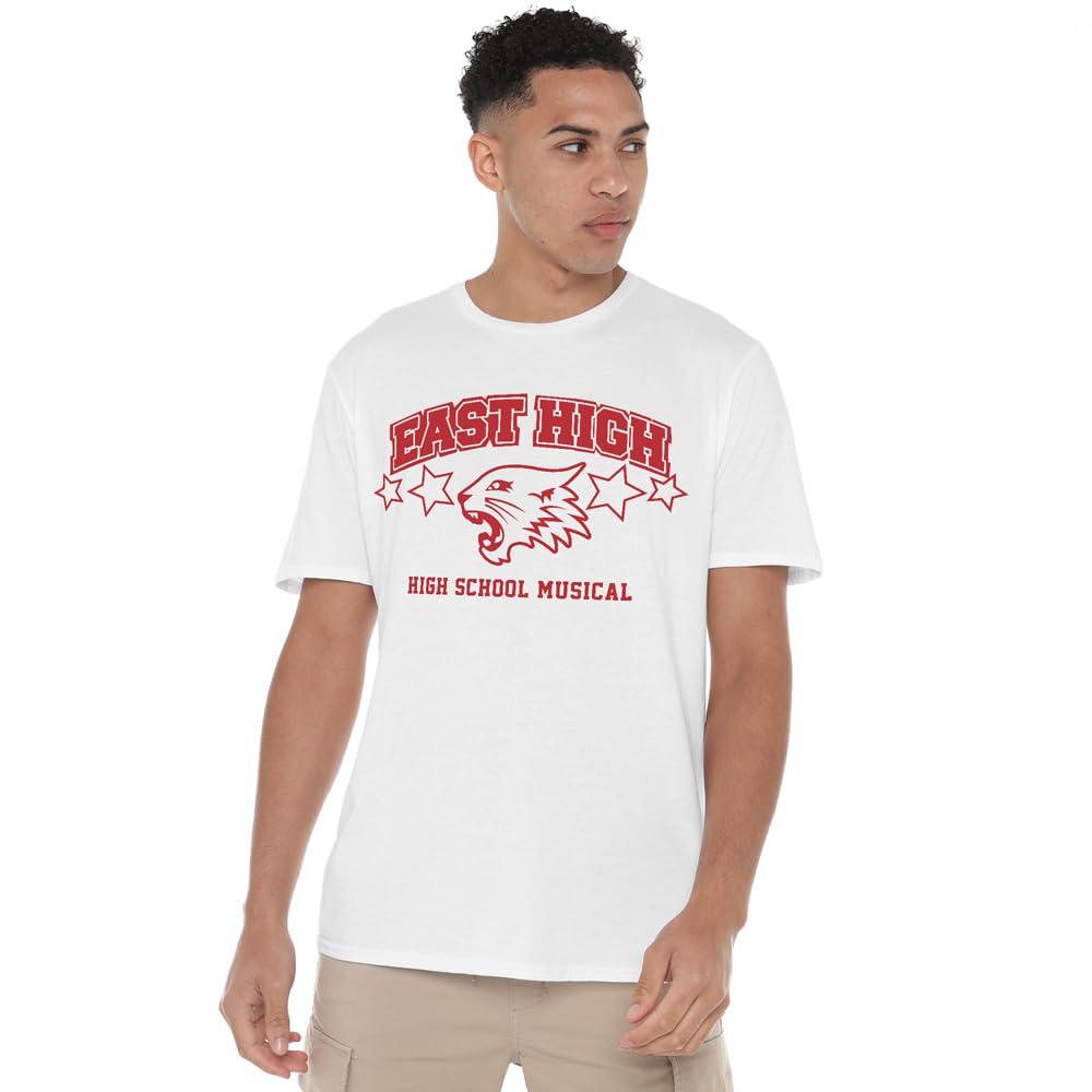 White - Side - High School Musical Mens East High T-Shirt