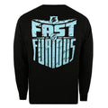 Black - Back - Fast & Furious Mens Shield Long-Sleeved T-Shirt