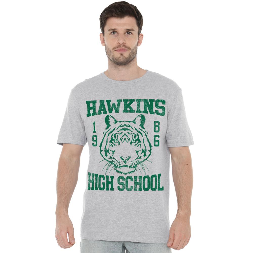 Sport Heather - Side - Stranger Things Mens Hawkins High School 1986 T-Shirt