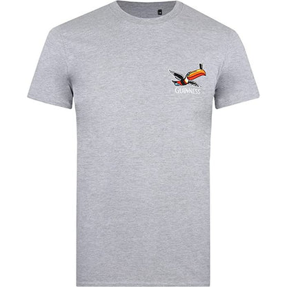 Sports Grey - Front - Guinness Mens Toucan T-Shirt