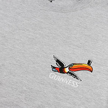 Sports Grey - Side - Guinness Mens Toucan T-Shirt