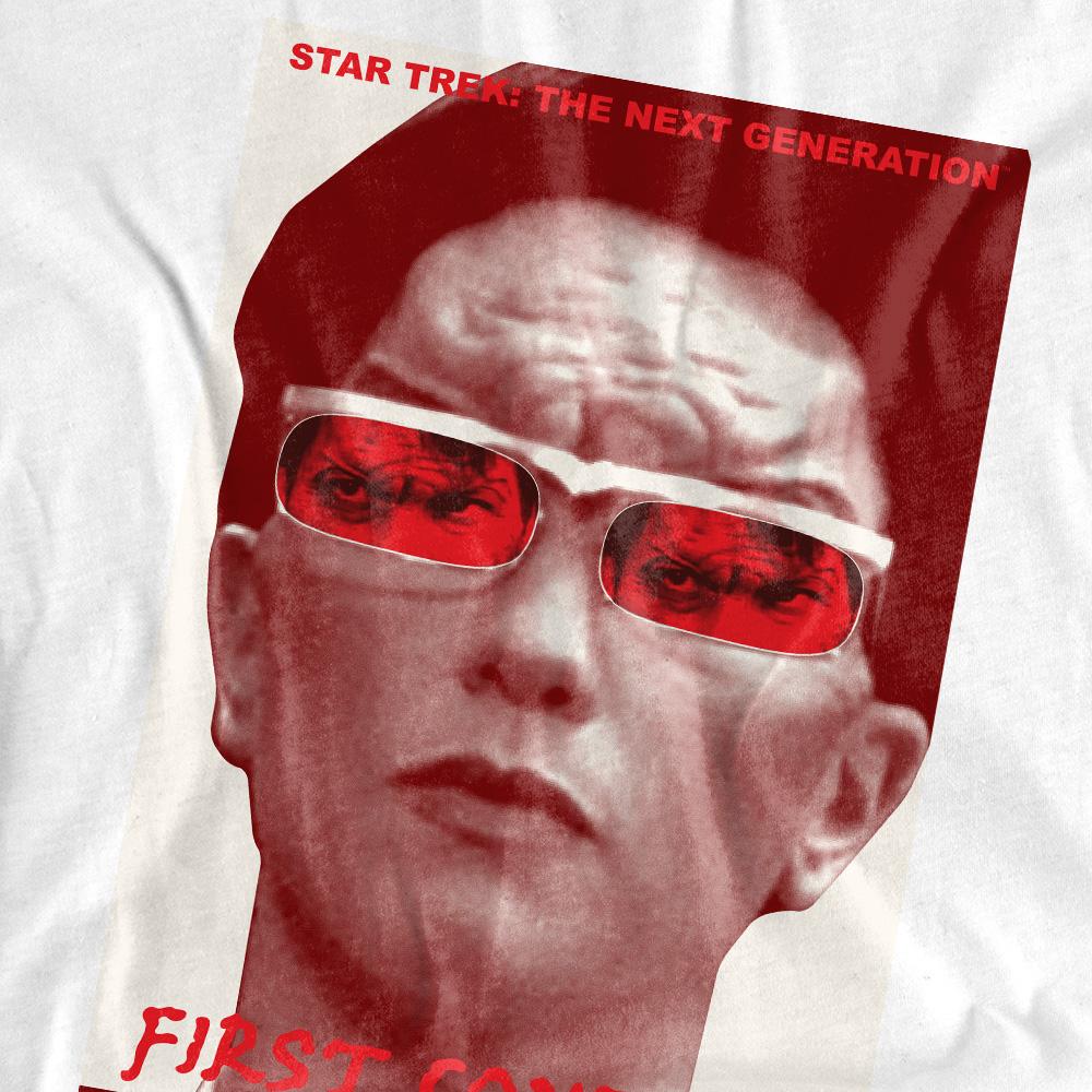 White - Pack Shot - Star Trek Mens The Next Generation Season 4 Episode 15 T-Shirt