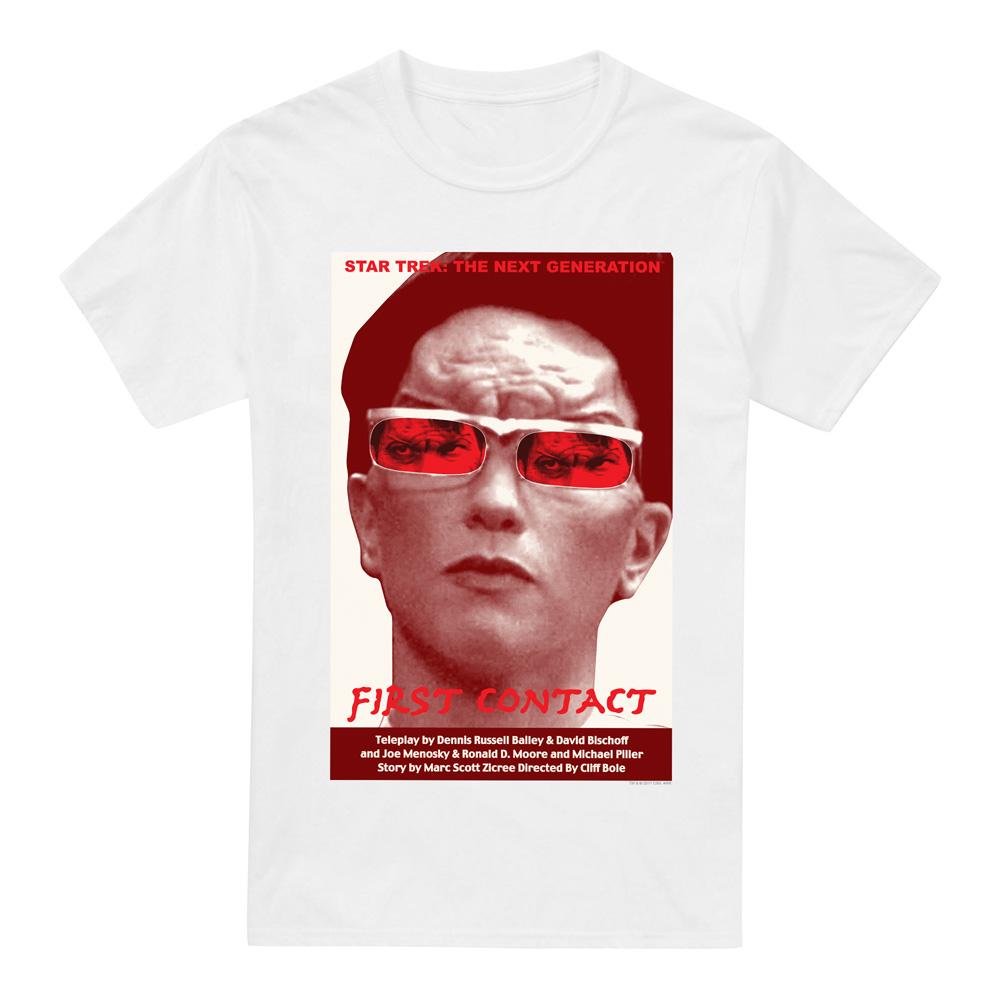 White - Front - Star Trek Mens The Next Generation Season 4 Episode 15 T-Shirt
