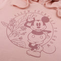 Dusky Pink - Side - Disney Womens-Ladies Allow Yourself To Grow Mickey Mouse Crop Hoodie