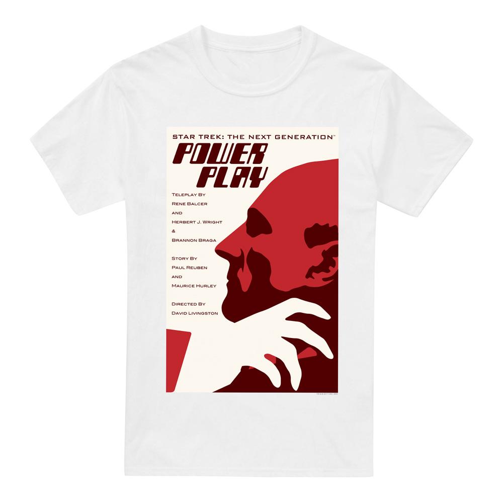 White - Back - Star Trek Mens The Next Generation Season 5 Episode 15 T-Shirt