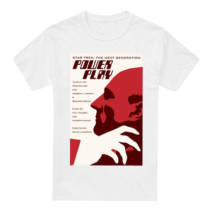 White - Back - Star Trek Mens The Next Generation Season 5 Episode 15 T-Shirt