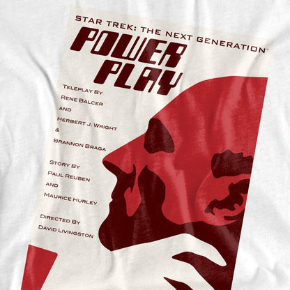 White - Pack Shot - Star Trek Mens The Next Generation Season 5 Episode 15 T-Shirt