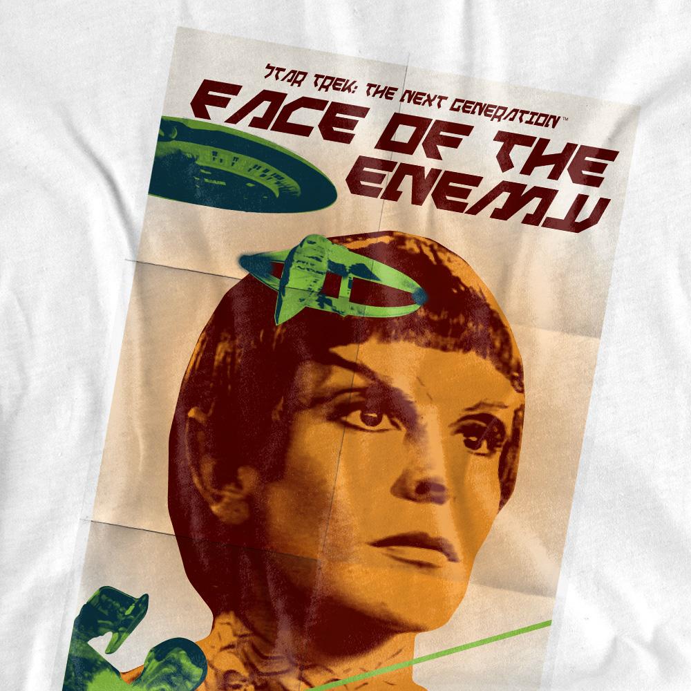 White - Pack Shot - Star Trek Mens The Next Generation Season 6 Episode 14 T-Shirt