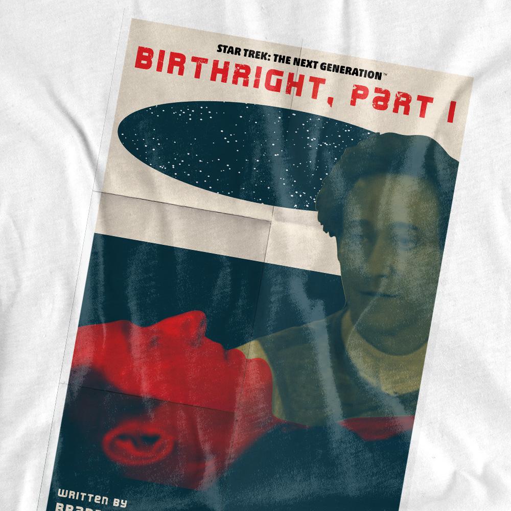 White - Pack Shot - Star Trek Mens The Next Generation Season 6 Episode 16 T-Shirt